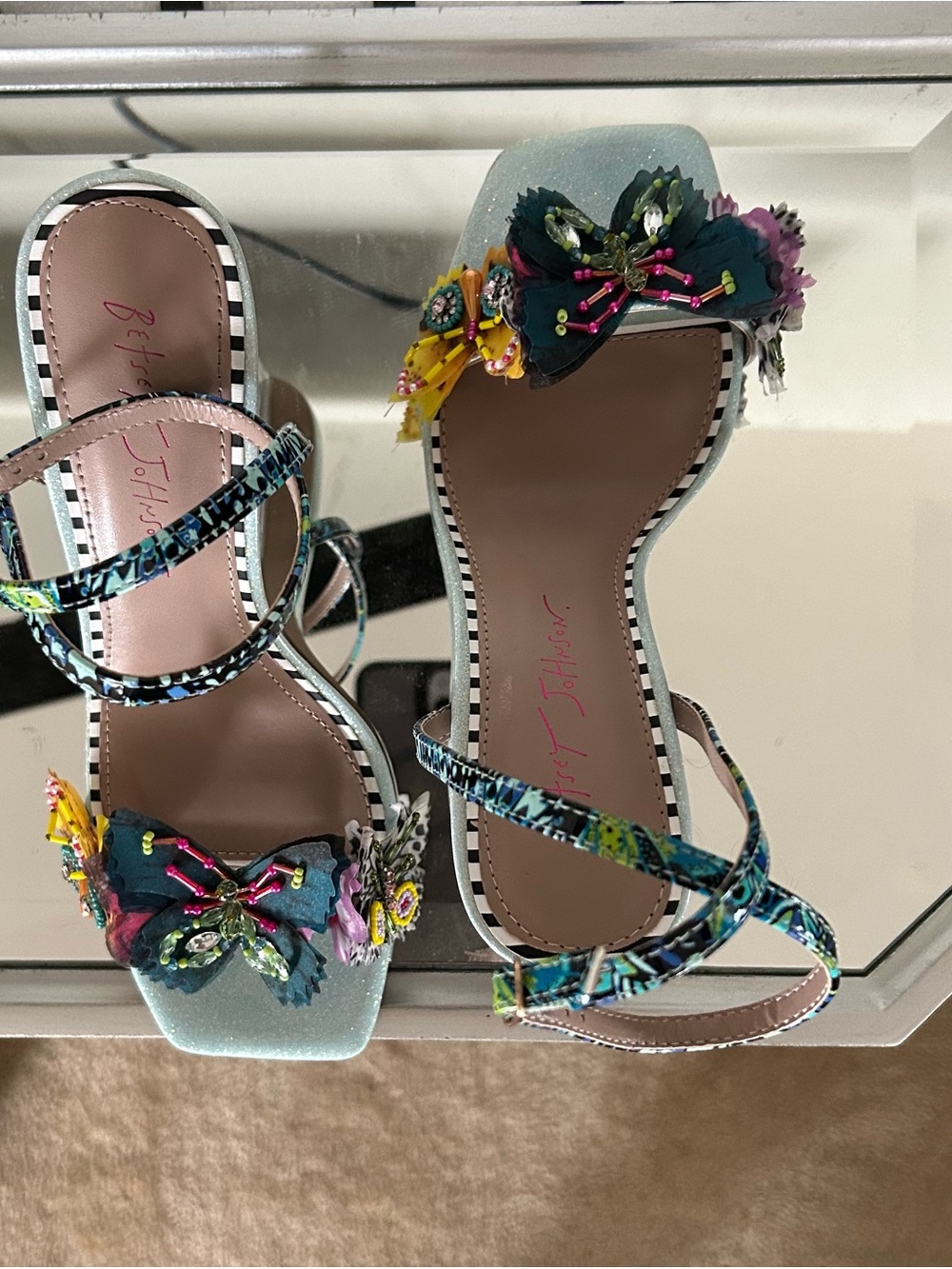 Betsy Johnson Butterfly Wedge Heel - Picture 2 of 5